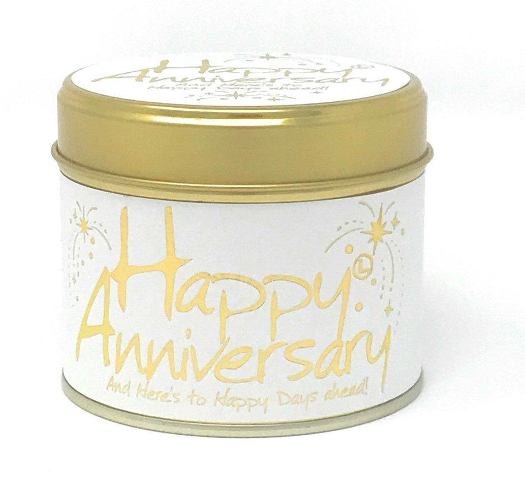 Lily-Flame Happy Anniversary Candle Tin - Coorie Doon